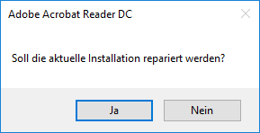 Acrobar Reader reparieren 2